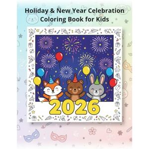 Penha Gomes, Sra. Valeria Laneu Holiday & New Year Celebration Coloring Book for Kids: Fun and Simple Festive Coloring Pages for Children Ages 3–8 Penha Gomes, Sra. Valeria Laneu Holiday & New Year Celebration Coloring Book for Kids: Fun and Simple Festive Coloring Pages for Children Ages 3–8