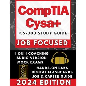 Solutions, SmartStudy CompTIA Cysa+ Study Guide: Job-Focused Guide Optimized for Comprehension and Retention Boost Employability by 96%, Gain a 53% Salary Hike HANDS ON LABS, MOCK EXAMS, AUDIO, 1-ON-1 COACHING, EXTRAS Solutions, SmartStudy CompTIA Cysa+ Study Guide: Job-Focused Guide Optimized for Comprehension and Retention Boost Employability by 96%, Gain a 53% Salary Hike HANDS ON LABS, MOCK EXAMS, AUDIO, 1-ON-1 COACHING, EXTRAS