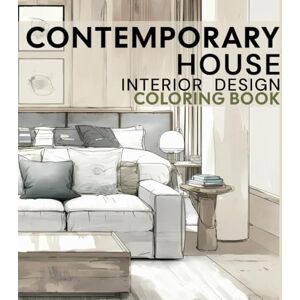 Yung, Kuun Contemporary House Interior Design Coloring Book: 49 scenes of interior design coloring page Yung, Kuun Contemporary House Interior Design Coloring Book: 49 scenes of interior design coloring page