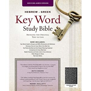 AMG Publishers Hebrew-Greek Key Word Study Bible-NKJV: New King James Version, Black, Genuine Leather (Key Word Study Bibles) AMG Publishers Hebrew-Greek Key Word Study Bible-NKJV: New King James Version, Black, Genuine Leather (Key Word Study Bibles)