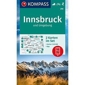 Innsbruck & surroundings 2-Set (290): Set van 2 wandelkaarten Schaal 1 : 50.000 (Kompass Wanderkarten) Innsbruck & surroundings 2-Set (290): Set van 2 wandelkaarten Schaal 1 : 50.000 (Kompass Wanderkarten)