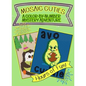 Books, Wilder Hair Mosaic Cuties A Color By Number Mystery Adventure: Adult Coloring Book for Women, Men, Teens Books, Wilder Hair Mosaic Cuties A Color By Number Mystery Adventure: Adult Coloring Book for Women, Men, Teens