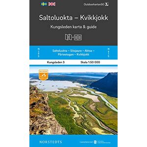 Active Saltoluokta Kvikkjokk Kungsleden 3 map + guide (3): Kungsleden Map & Guide (Outdoorkartan 50) Active Saltoluokta Kvikkjokk Kungsleden 3 map + guide (3): Kungsleden Map & Guide (Outdoorkartan 50)