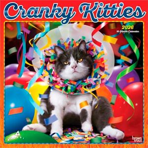 Publishers, Browntrout Avanti Cranky Kitties OFFICIAL 2026 12 x 24 Inch (Hanging) Monthly Square Wall Calendar Foil Stamped Cover Plastic-Free BrownTrout Angry Cat Humor Feline Publishers, Browntrout Avanti Cranky Kitties OFFICIAL 2026 12 x 24 Inch (Hanging) Monthly Square Wall Calendar Foil Stamped Cover Plastic-Free BrownTrout Angry Cat Humor Feline