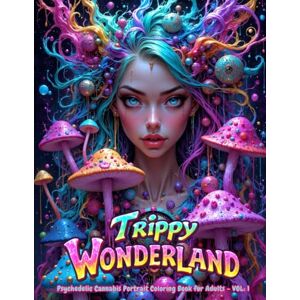 Designz, AMB Trippy Wonderland: A Psychedelic Cannabis Coloring Book for Adults VOL. 1: A surreal and mind-bending coloring adventure through Wonderland — ... vibes (We’re All Mad Here Coloring Series) Designz, AMB Trippy Wonderland: A Psychedelic Cannabis Coloring Book for Adults VOL. 1: A surreal and mind-bending coloring adventure through Wonderland — ... vibes (We’re All Mad Here Coloring Series)