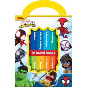 Phoenix Disney Spidey and his Amazing Friends My First Library 12 Board Book Set First Words, Alphabet, Numbers, and More Baby Books PI Kids Phoenix Disney Spidey and his Amazing Friends My First Library 12 Board Book Set First Words, Alphabet, Numbers, and More Baby Books PI Kids