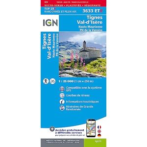 Institut Géographique National Tignes / Val d'Isère / pnr de la Vanoise: 3633ETR (TOP 25R) Institut Géographique National Tignes / Val d'Isère / pnr de la Vanoise: 3633ETR (TOP 25R)