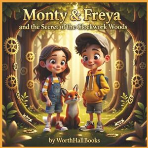 Worthhallbooks, DJ's Monty & Freya and the Secret of the Clockwork Woods: A magical story and colouring adventure with two playful friends Worthhallbooks, DJ's Monty & Freya and the Secret of the Clockwork Woods: A magical story and colouring adventure with two playful friends