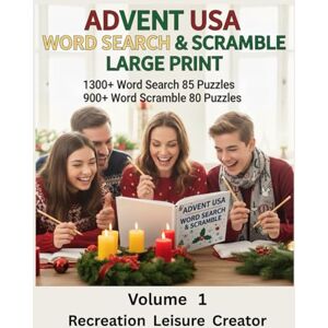 Leisure Advent USA Word Search & Scramble (Large Print): 1300+ Word Search, 85 Puzzles 900+ Word Scramble, 80 Puzzles: Designed For All Ages : Teens, Adults And Kids (With Adult Guidance). Leisure Advent USA Word Search & Scramble (Large Print): 1300+ Word Search, 85 Puzzles 900+ Word Scramble, 80 Puzzles: Designed For All Ages : Teens, Adults And Kids (With Adult Guidance).