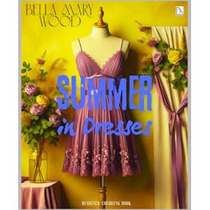 Wood, Bella Mary Summer in dresses Designer coloring book: summer dress pattern coloring book Wood, Bella Mary Summer in dresses Designer coloring book: summer dress pattern coloring book