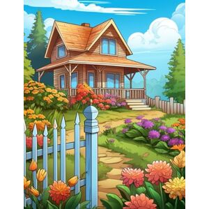Santos, Nano Blooming Country Retreats: 500 Pages of Rustic Houses and Nature Scenes to Color.: Peaceful scenes of barns, blossoms, and cozy cottages for stress relief. Santos, Nano Blooming Country Retreats: 500 Pages of Rustic Houses and Nature Scenes to Color.: Peaceful scenes of barns, blossoms, and cozy cottages for stress relief.