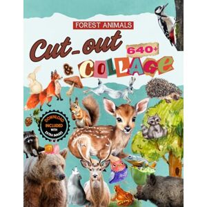 Lilae, Amanda Cut-Out & Collage Book, Forest Animals: 640+ Unique Watercolor & Real Illustrations, Download Included Lilae, Amanda Cut-Out & Collage Book, Forest Animals: 640+ Unique Watercolor & Real Illustrations, Download Included