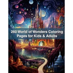 J. Sykes, Gary 260 World of Wonders Coloring Pages for Kids & Adults: Explore Famous Landmarks, Cultures, and Natural Wonders Through Art J. Sykes, Gary 260 World of Wonders Coloring Pages for Kids & Adults: Explore Famous Landmarks, Cultures, and Natural Wonders Through Art