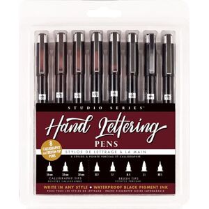 Peter Pauper Press Studio Series Hand Lettering Pens (Set of 8 pens) Peter Pauper Press Studio Series Hand Lettering Pens (Set of 8 pens)
