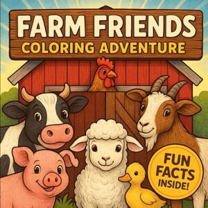 Color, Tata Farm Friends Coloring Adventures: 50 Farm Animal Coloring Pages with Fun Facts – Barnyard Activity Book for Kids Ages 6-12 (Animal's Coloring Adventures) Color, Tata Farm Friends Coloring Adventures: 50 Farm Animal Coloring Pages with Fun Facts – Barnyard Activity Book for Kids Ages 6-12 (Animal's Coloring Adventures)