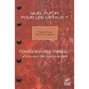 Bihouix, Philippe Quel futur pour les métaux ?: Raréfaction des métaux : un nouveau défi pour la société Bihouix, Philippe Quel futur pour les métaux ?: Raréfaction des métaux : un nouveau défi pour la société