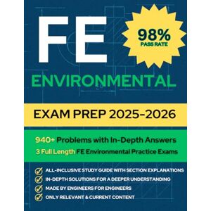 Guides, GradPass FE Environmental Exam Prep: Pass the EIT/FE exam with 940+ Practice Problems, Chapter Summaries and 3 Full Length Practice Exams with In-Depth Solutions Guides, GradPass FE Environmental Exam Prep: Pass the EIT/FE exam with 940+ Practice Problems, Chapter Summaries and 3 Full Length Practice Exams with In-Depth Solutions