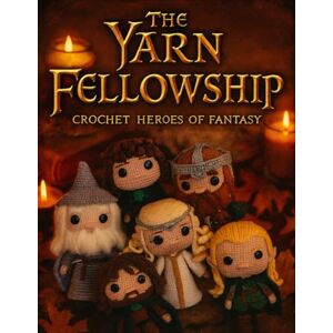 Collins, Ava The Yarn Fellowship: Crochet Heroes of Fantasy: Create 6 Unofficial Fantasy Amigurumi Characters — Frodo, Gandalf, Legolas, Aragorn, Gimli & Galadriel — with Detailed Step-by-Step Instructions Collins, Ava The Yarn Fellowship: Crochet Heroes of Fantasy: Create 6 Unofficial Fantasy Amigurumi Characters — Frodo, Gandalf, Legolas, Aragorn, Gimli & Galadriel — with Detailed Step-by-Step Instructions