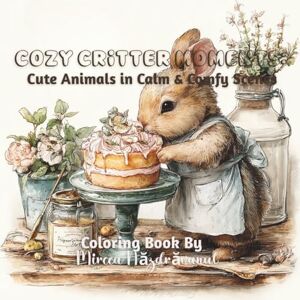 Nazdravanul, Mircea Cozy Critter Moments: Cute Animals in Calm and Comfy Scenes: An Adorable Coloring Book for Kids, Teens and Adults Nazdravanul, Mircea Cozy Critter Moments: Cute Animals in Calm and Comfy Scenes: An Adorable Coloring Book for Kids, Teens and Adults