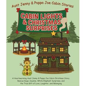 Cabin, Aunt Jenny's Aunt Jenny & Poppa Joe Cabin Stories: Cabin Lights & Christmas Surprises: A Heartwarming Christmas Children’s Story with Rescue Dogs, Family Fun, and a White Elephant Gift Exchange Cabin, Aunt Jenny's Aunt Jenny & Poppa Joe Cabin Stories: Cabin Lights & Christmas Surprises: A Heartwarming Christmas Children’s Story with Rescue Dogs, Family Fun, and a White Elephant Gift Exchange