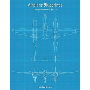 Snels, Nick Airplane Blueprints Coloring Book for Grown-Ups 1 & 2 Snels, Nick Airplane Blueprints Coloring Book for Grown-Ups 1 & 2
