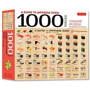 Tuttle Publishing Japanese Sushi Jigsaw Puzzle: 1,000 Pieces: Finished Size 29 in X 20 inch (73.7 x 50.8 cm) Tuttle Publishing Japanese Sushi Jigsaw Puzzle: 1,000 Pieces: Finished Size 29 in X 20 inch (73.7 x 50.8 cm)