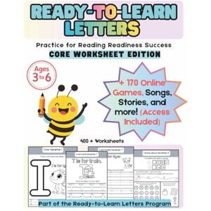 Christine, Maria Ready-To-Learn Letters: Alphabet Workbook Core Worksheet Edition: Practice for Reading Readiness Success Christine, Maria Ready-To-Learn Letters: Alphabet Workbook Core Worksheet Edition: Practice for Reading Readiness Success