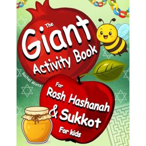 Mintz, Rachel The Giant Activity Book For Rosh Hashanah & Sukkot For Kids: QR Codes for Holiday Blessings Mazes, Word Search, Puzzles, Coloring Pages + Gift QR Video Book Mintz, Rachel The Giant Activity Book For Rosh Hashanah & Sukkot For Kids: QR Codes for Holiday Blessings Mazes, Word Search, Puzzles, Coloring Pages + Gift QR Video Book