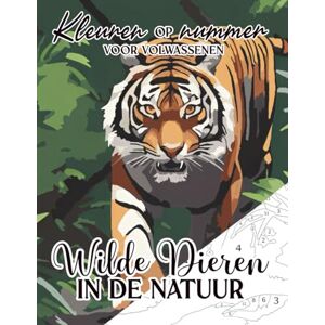 Zozomy Art Kleuren op nummer voor volwassenen: Wilde dieren in de natuur Zozomy Art Kleuren op nummer voor volwassenen: Wilde dieren in de natuur