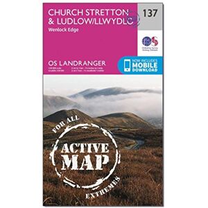 Ordnance Survey Church Stretton & Ludlow/Llwydlo Map Weatherproof Wenlock Edge OS Landranger Active Map 137 England Walks Cycling Days Out Maps Adventure Ordnance Survey Church Stretton & Ludlow/Llwydlo Map Weatherproof Wenlock Edge OS Landranger Active Map 137 England Walks Cycling Days Out Maps Adventure