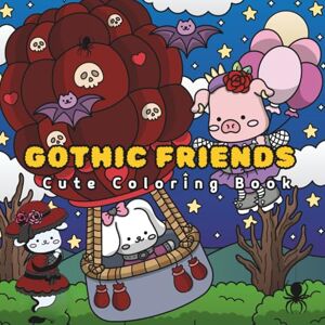 ink, Pink GOTHIC FRIENDS: Cute Coloring Book ink, Pink GOTHIC FRIENDS: Cute Coloring Book