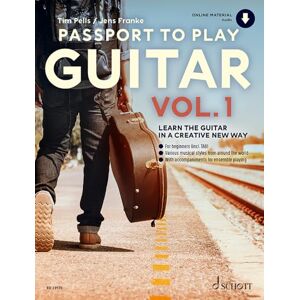 Jens Franke Passport to Play Guitar, Vol.1: Learn the Guitar in a creative new way easy sheet music including TAB with Online material (ED 23170) Jens Franke Passport to Play Guitar, Vol.1: Learn the Guitar in a creative new way easy sheet music including TAB with Online material (ED 23170)