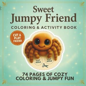 Pearl Sweet Jumpy Friend: Cozy Jumping Spider Coloring Book for Calm and Joy: Adorable jumping spiders in heartwarming scenes Pearl Sweet Jumpy Friend: Cozy Jumping Spider Coloring Book for Calm and Joy: Adorable jumping spiders in heartwarming scenes