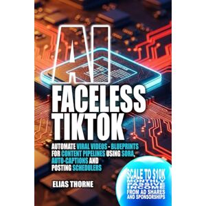 Thorne, Elias AI Faceless TikTok: Automate Viral Short Videos – Blueprints for Content Pipelines Using Sora, Auto-Captions, and Posting Schedulers: Scale to $10K ... To Make Money and Achieve Finacial Freedom) Thorne, Elias AI Faceless TikTok: Automate Viral Short Videos – Blueprints for Content Pipelines Using Sora, Auto-Captions, and Posting Schedulers: Scale to $10K ... To Make Money and Achieve Finacial Freedom)