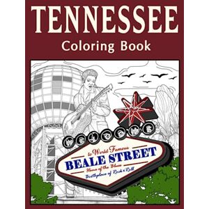 Publishing, PaperLand Tennessee Coloring Book: Adult Coloring Pages, Painting on USA States Landmarks and Iconic, Stress Relief Pictures, Gifts for Tennessee Tourist Publishing, PaperLand Tennessee Coloring Book: Adult Coloring Pages, Painting on USA States Landmarks and Iconic, Stress Relief Pictures, Gifts for Tennessee Tourist