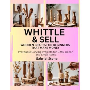 Stone, Gabriel WHITTLE & SELL: WOODEN CRAFTS FOR BEGINNERS THAT MAKE MONEY: Profitable Carving Projects for Gifts, Décor, and Small Items Stone, Gabriel WHITTLE & SELL: WOODEN CRAFTS FOR BEGINNERS THAT MAKE MONEY: Profitable Carving Projects for Gifts, Décor, and Small Items