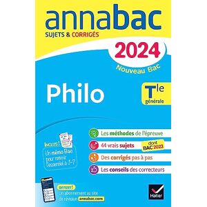 Brousmiche, Johnny Annales du bac Annabac 2024 Philo Tle générale: sujets corrigés nouveau Bac: Philo Tle generale Brousmiche, Johnny Annales du bac Annabac 2024 Philo Tle générale: sujets corrigés nouveau Bac: Philo Tle generale