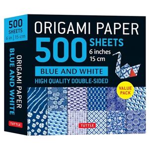 Origami Paper 500 sheets Blue & White 6" (15 cm): Tuttle Origami Paper: Double-Sided Origami Sheets Printed with 12 Different Patterns (Instructions for 5 Projects Included) Origami Paper 500 sheets Blue & White 6" (15 cm): Tuttle Origami Paper: Double-Sided Origami Sheets Printed with 12 Different Patterns (Instructions for 5 Projects Included)