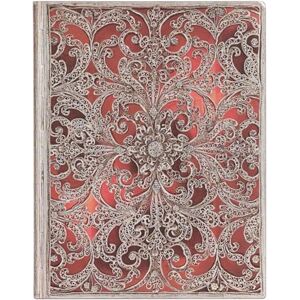 Paperblanks Garnet (Silver Filigree Collection) Ultra Lined Softcover Flexi Journal: Flexi softcover, 100 gsm, ribbon marker, memento pouch, elastic closure Paperblanks Garnet (Silver Filigree Collection) Ultra Lined Softcover Flexi Journal: Flexi softcover, 100 gsm, ribbon marker, memento pouch, elastic closure