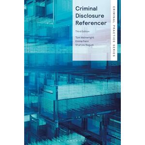Tom Wainwright Criminal Disclosure Referencer (Criminal Practice Series) Tom Wainwright Criminal Disclosure Referencer (Criminal Practice Series)