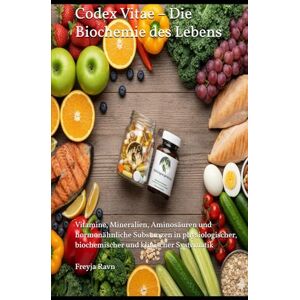 Ravn, Prof. Dr. Freyja Codex Vitae – Die Biochemie des Lebens: Vitamine, Mineralien, Aminosäuren und hormonähnliche Substanzen in physiologischer, biochemischer und klinischer Systematik (Die Kompetenz-Bibliothek) Ravn, Prof. Dr. Freyja Codex Vitae – Die Biochemie des Lebens: Vitamine, Mineralien, Aminosäuren und hormonähnliche Substanzen in physiologischer, biochemischer und klinischer Systematik (Die Kompetenz-Bibliothek)