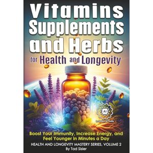 Sisler, Tad Vitamins, Supplements, and Herbs for Health and Longevity: Boost Your Immunity, Increase Energy, and Feel Younger in Minutes a Day (Health and Longevity Mastery Series) Sisler, Tad Vitamins, Supplements, and Herbs for Health and Longevity: Boost Your Immunity, Increase Energy, and Feel Younger in Minutes a Day (Health and Longevity Mastery Series)
