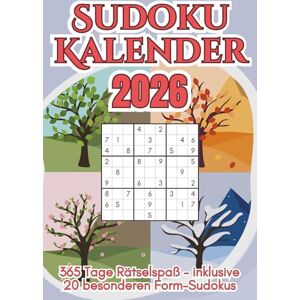 Creation, BrainBloom Sudoku Kalender 2026: Täglicher Rätselspaß und Denksport für mehr Fokus und Entspannung im Alltag – mit 365 Sudokus und 20 liebevoll gestalteten Form-Sudokus an besonderen Tagen Creation, BrainBloom Sudoku Kalender 2026: Täglicher Rätselspaß und Denksport für mehr Fokus und Entspannung im Alltag – mit 365 Sudokus und 20 liebevoll gestalteten Form-Sudokus an besonderen Tagen
