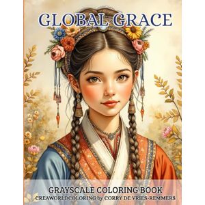 de Vries-Remmers, Corry Global Grace: grayscale coloring book for adults de Vries-Remmers, Corry Global Grace: grayscale coloring book for adults