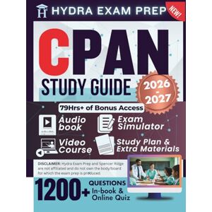 Ridge, Spencer CPAN Study Guide 2026-2027: Expanded Edition Comprising Detailed Review for Certified Post Anesthesia Nurse Certification, 1200+ Questions and Answers and 79+ Hours of E-Learning Access to Pass Ridge, Spencer CPAN Study Guide 2026-2027: Expanded Edition Comprising Detailed Review for Certified Post Anesthesia Nurse Certification, 1200+ Questions and Answers and 79+ Hours of E-Learning Access to Pass