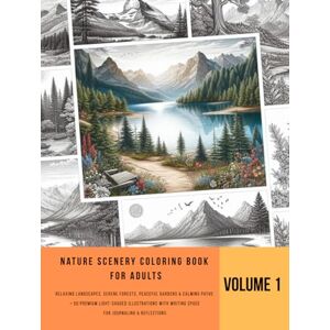 BOOKS, COOL BEAR Nature Scenery Coloring Book for Adults: Relaxing Landscapes, Serene Forests, Peaceful Gardens & Calming Paths: Beautiful Transparent 65% Artwork for ... Space for Notes, Thoughts, and Gratitude BOOKS, COOL BEAR Nature Scenery Coloring Book for Adults: Relaxing Landscapes, Serene Forests, Peaceful Gardens & Calming Paths: Beautiful Transparent 65% Artwork for ... Space for Notes, Thoughts, and Gratitude