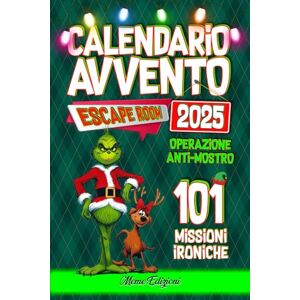 Edizioni, Meme Calendario Avvento 2025 Uomo – Escape Room Operazione Anti-Mostro: 24 Giorni, 101 Sfide ASN: Enigmi, Rompicapi e Finale Col Botto Edizioni, Meme Calendario Avvento 2025 Uomo – Escape Room Operazione Anti-Mostro: 24 Giorni, 101 Sfide ASN: Enigmi, Rompicapi e Finale Col Botto