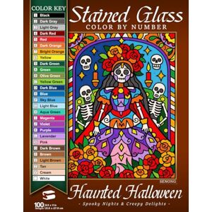 Ong, Sen Haunted Halloween Stained Glass Mosaic Color By Number: Spooky Nights & Creepy Delights (Stained Glass Color By Number Collection) Ong, Sen Haunted Halloween Stained Glass Mosaic Color By Number: Spooky Nights & Creepy Delights (Stained Glass Color By Number Collection)