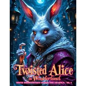 Designz, AMB Twisted Alice in Wonderland: Twisted Horror Portraits Coloring Book for Adults VOL. 3: Dive down a dark rabbit hole with 40 hauntingly detailed ... adults. (We’re All Mad Here Coloring Series) Designz, AMB Twisted Alice in Wonderland: Twisted Horror Portraits Coloring Book for Adults VOL. 3: Dive down a dark rabbit hole with 40 hauntingly detailed ... adults. (We’re All Mad Here Coloring Series)