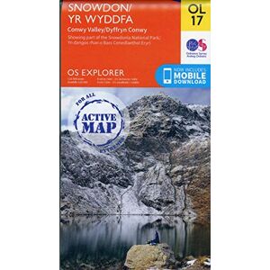 Ordnance Survey Snowdon / Yr Wyddfa Map Weatherproof Conwy Valley / Dyffryn Conwy OS Explorer Active Map OL 17 Wales Walks Hiking Maps Adventure Ordnance Survey Snowdon / Yr Wyddfa Map Weatherproof Conwy Valley / Dyffryn Conwy OS Explorer Active Map OL 17 Wales Walks Hiking Maps Adventure